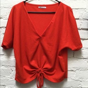Zara orange top